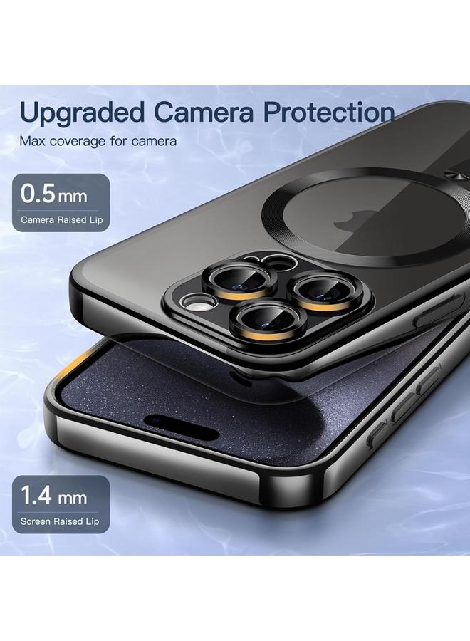 S-TOP Case For iPhone 16 Pro Max Transparent Electroplated Magsafe Magnetic TPU Phone Case - Image 4