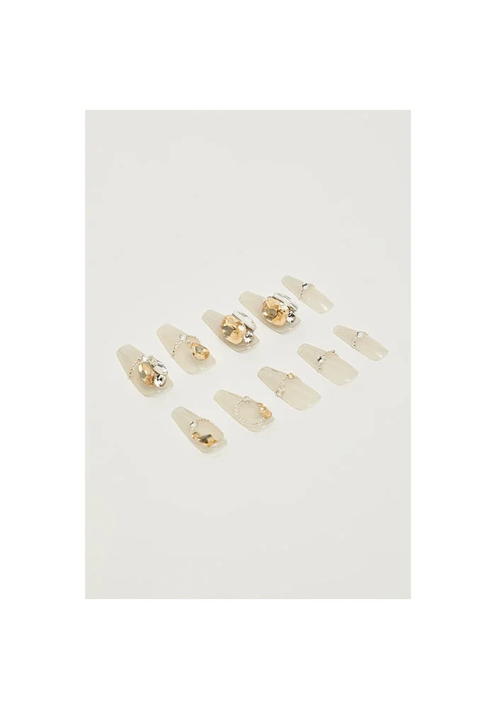 R&b Wearable Stick-On Nails Set