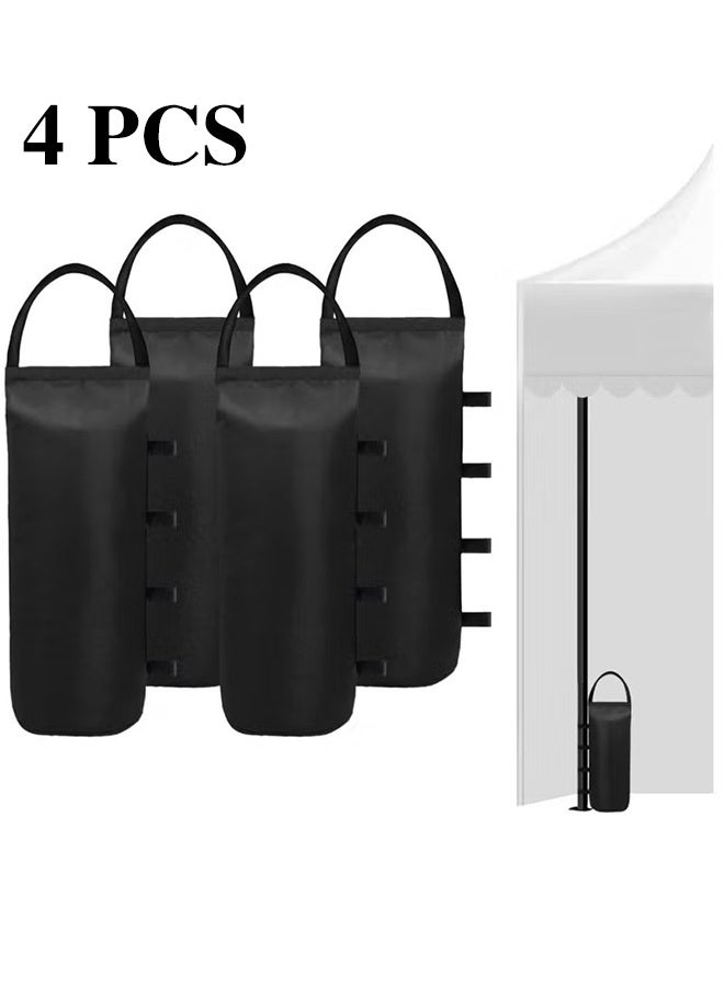 Generic 112 LBS Extra Large Pop up Canopy Weights Sand Bags for Ez Pop up Canopy Tent Outdoor Instant Canopies, 4-Pack,Black (Without Sand) Dark Black  - Image 1