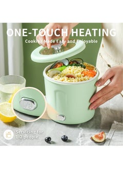 1L Mini Ramen Cooker, 450W Rapid Noodles Cooker, Multifunctional Electric Pot for Cooking Pasta, Egg, Soup, Portable Pot with Over-Heating Protection for Dorm, Office, Travel (Green) - pzsku/Z4F52C3EF2FD0B1FA8C4EZ/45/_/1718784328/323d8ee2-4f5c-4a34-9a77-711764e651a1