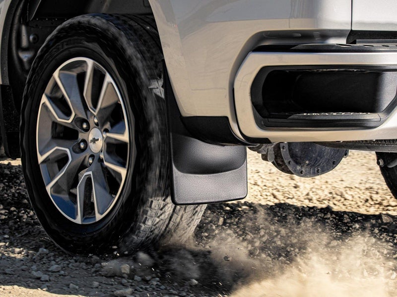 WeatherTech حراس الطين WeatherTech مخصص بدون حفر لسيارة فورد F-150 - مجموعة أمامية وخلفية (110044-120044)، أسود - Image 3