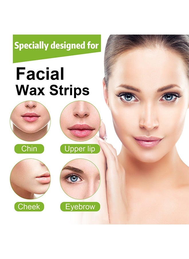 SUMAX Wax Strips for Hair Removal, Double Sides Facial Body Wax Strips, Waxing Kit with 30 Face Wax Strips and 4 Calming Oil Wipes - Image 3