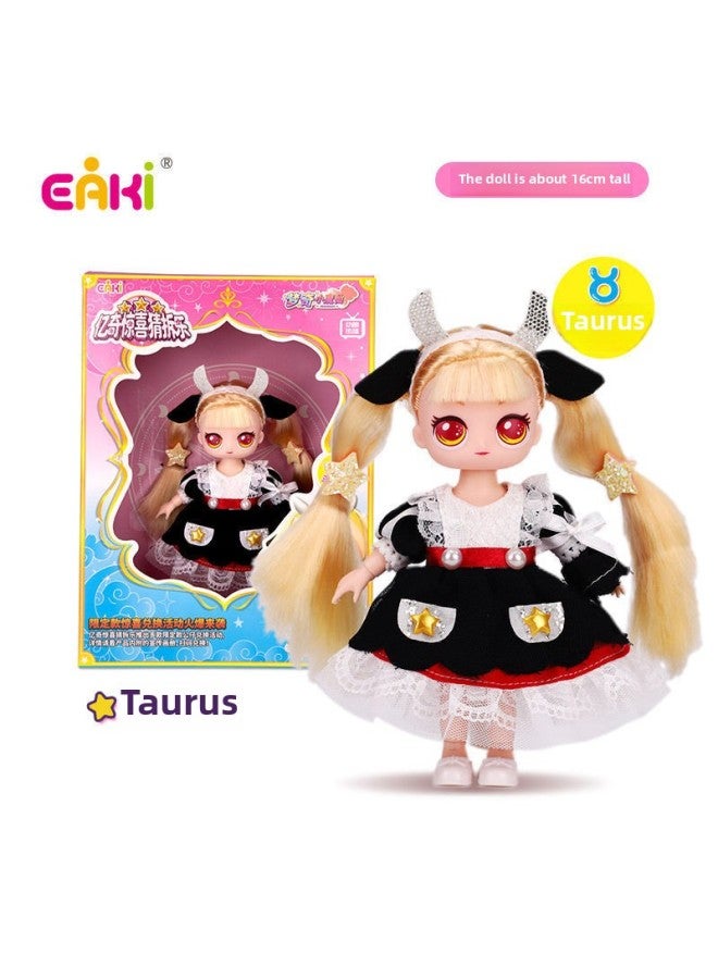 Yiqi Surprise Guess Dismantle Le 12 Constellation Doll Mengqi Little Magic Fairy Princess Girl Gift Toy-Color:Taurus N-XZB1003 - Image 1