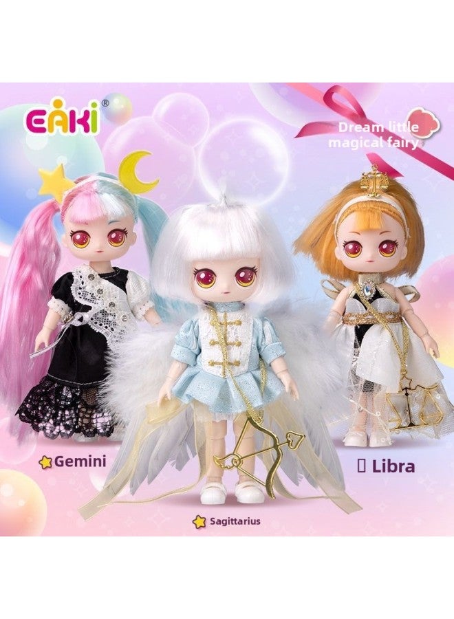 Yiqi Surprise Guess Dismantle Le 12 Constellation Doll Mengqi Little Magic Fairy Princess Girl Gift Toy-Color:Taurus N-XZB1003 - Image 4