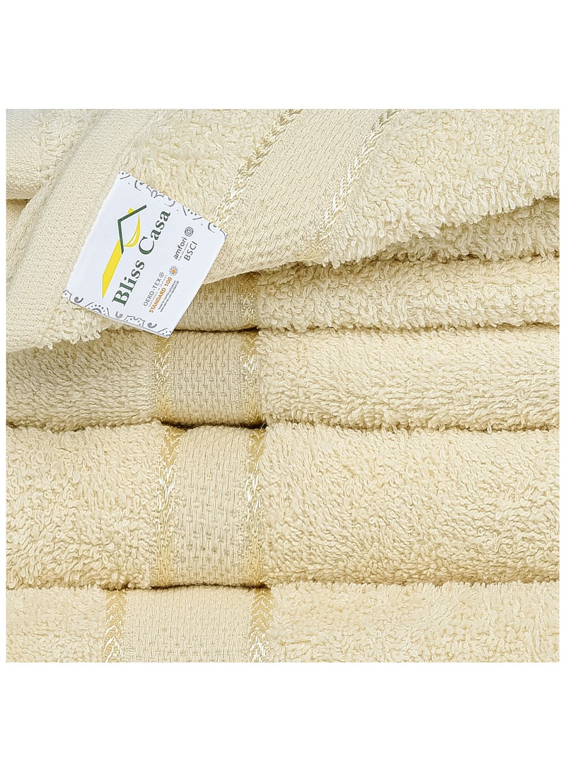 Bliss Casa - 8 Pieces Towel Set - 2 Bath Towels, 2 Hand Towels, and 4 Washcloths, Ring Spun Cotton Highly Absorbent Towels for Bathroom, Shower Towel - Image 3