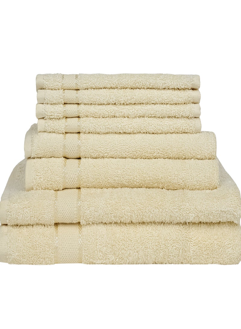Bliss Casa - 8 Pieces Towel Set - 2 Bath Towels, 2 Hand Towels, and 4 Washcloths, Ring Spun Cotton Highly Absorbent Towels for Bathroom, Shower Towel - Image 4