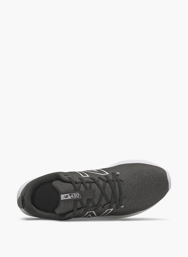 New Balance Women's Logo Print Lace-Up Sports Shoes with Pull Tabs
