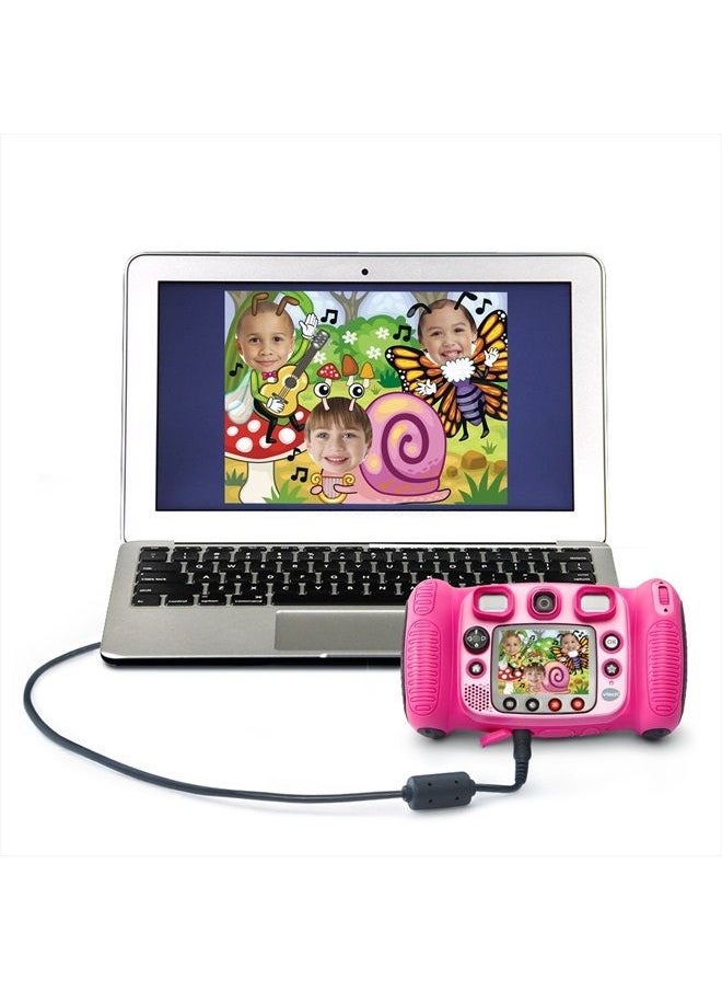 vtech - Kidizoom Duo 5.0 Deluxe Digital Selfie Camera with MP3 Player and Headphones, Pink - Image 1