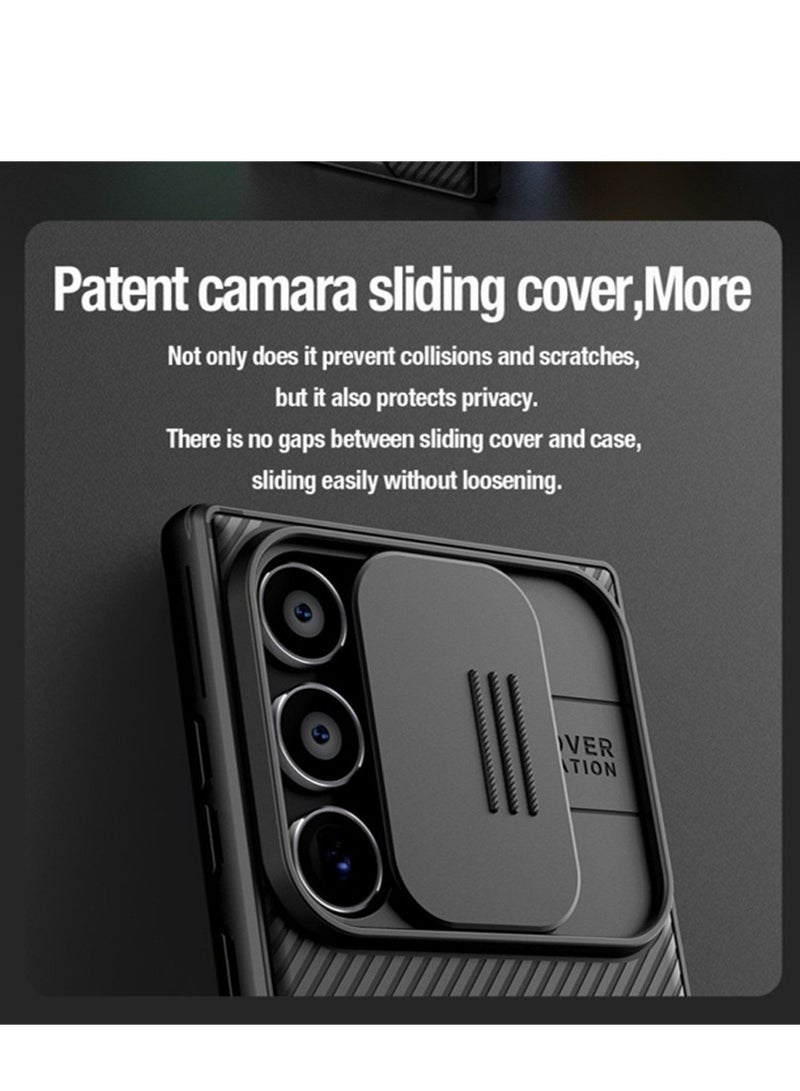 Nillkin Galaxy S24 Ultra Case, Slide Camera Case Design, 360° Full Body Coverage Shockproof Phone Cover, Anti-Fall Anti-Scratch Anti-fingerprint Protective Case for Samsung Galaxy S24 Ultra 5G, Black - Image 5