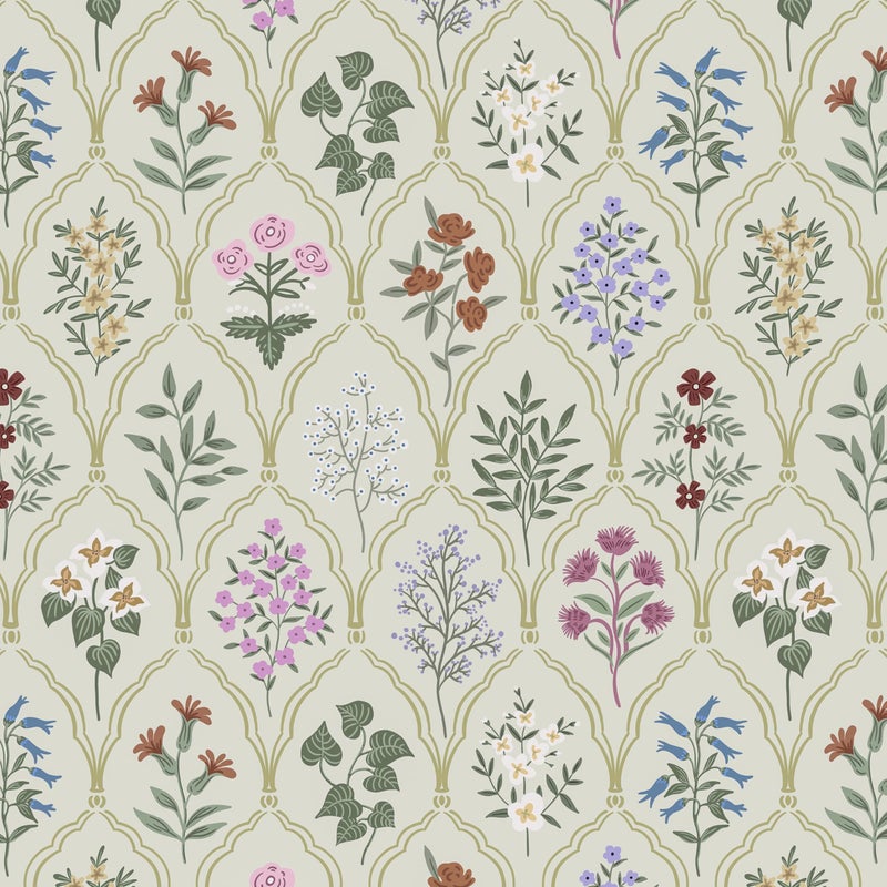Dimoon 78.7"x17.3" Peel and Stick Wallpaper Floral Vintage Contact Paper Modern Removable Wallpaper Boho Beige Pink Self Adhesive Wall Paper for Cabinets Drawers Bathroom Bedroom Thicken Vinyl Roll - Image 1