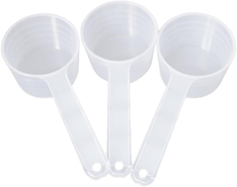 ccHuDE 6 Pcs 50 ml Plastic Measuring Spoons Milk Powder Scoops Coffee Scale Teaspoons Lab Measuring Scoops for Pet Food - Image 1