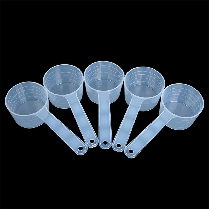 ccHuDE 6 Pcs 50 ml Plastic Measuring Spoons Milk Powder Scoops Coffee Scale Teaspoons Lab Measuring Scoops for Pet Food - Image 5