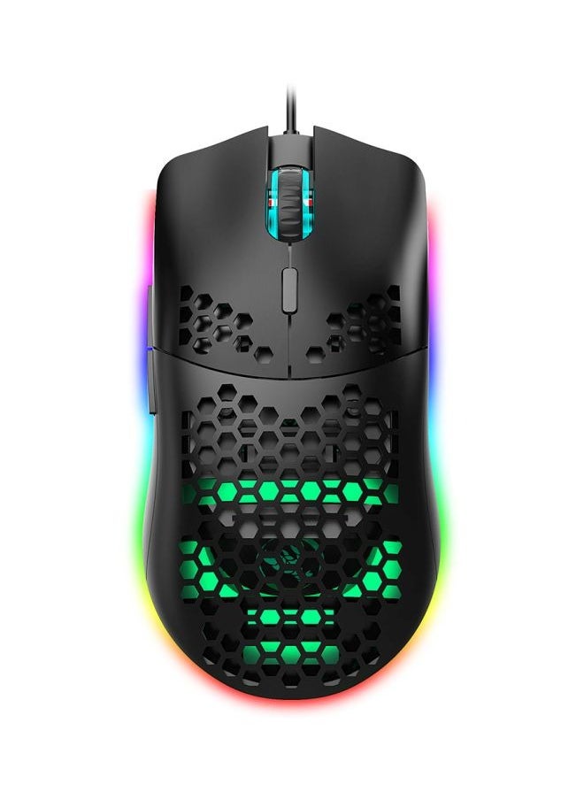 Generic - Wired Gaming Mouse with Honeycomb Shell, Side Buttons Computer Mouse for PC/Tablet/Desktop/Office/Games - Image 1