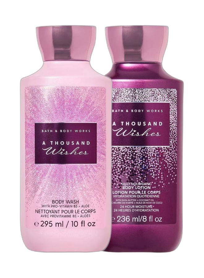 Bath & Body Works A Thousand Wishes Body Wash & A Thousand Wishes Daily Nourishing Body Lotion Bundle - Image 1