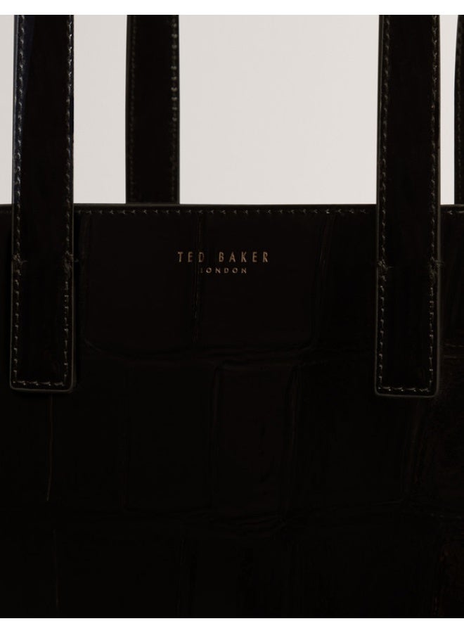 Ted Baker Croc Effect Small Icon Bag - Image 3