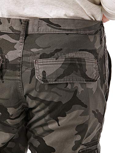 Wrangler Authentics mens Regular Tapered Cargo Pants, Grey Camo, 32W x 32L US - Image 5