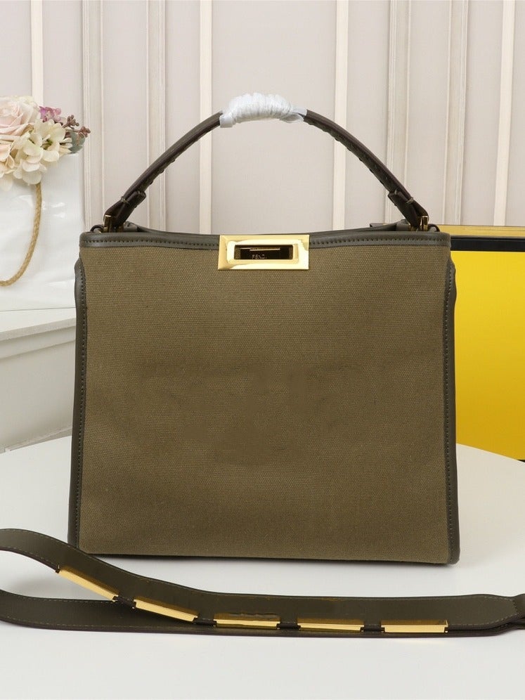 High-End Canvas Beach Bag Tote Bag Summer Versatile Satchel Work Clothing Large Capacity Crossbody Bag Trendy - Image 2