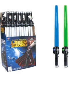Toy Box 2PCS Light Up Saber for Kid, 2-in-1 Dual Light Up Sabers with FX Sound, Expandable Light Swords Set for Galaxy War Fighter Warriors 