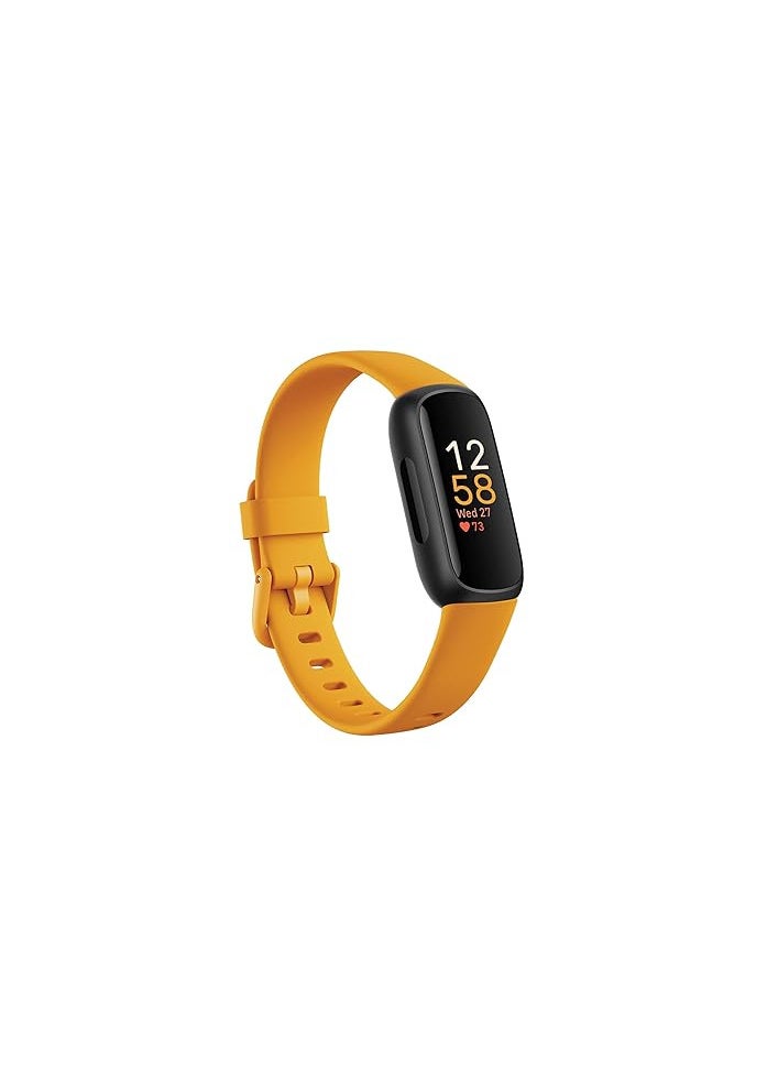Generic Fitbit Inspire 3 Health & Fitness Tracker (Morning Glow/Black) with 6-Month Premium Membership  - Image 1