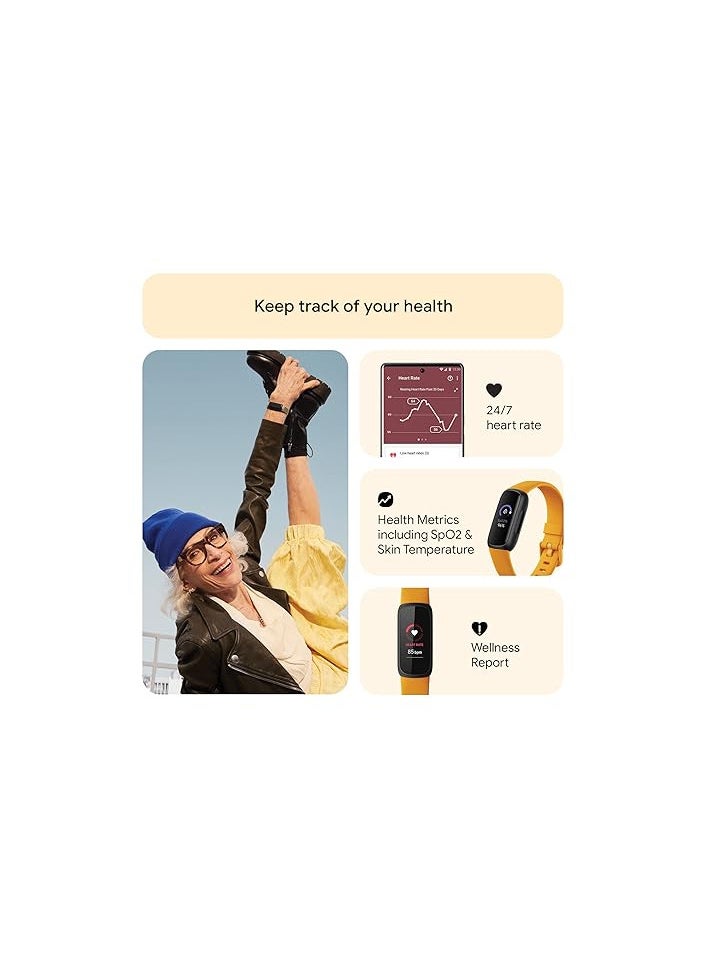 Generic Fitbit Inspire 3 Health & Fitness Tracker (Morning Glow/Black) with 6-Month Premium Membership  - Image 4