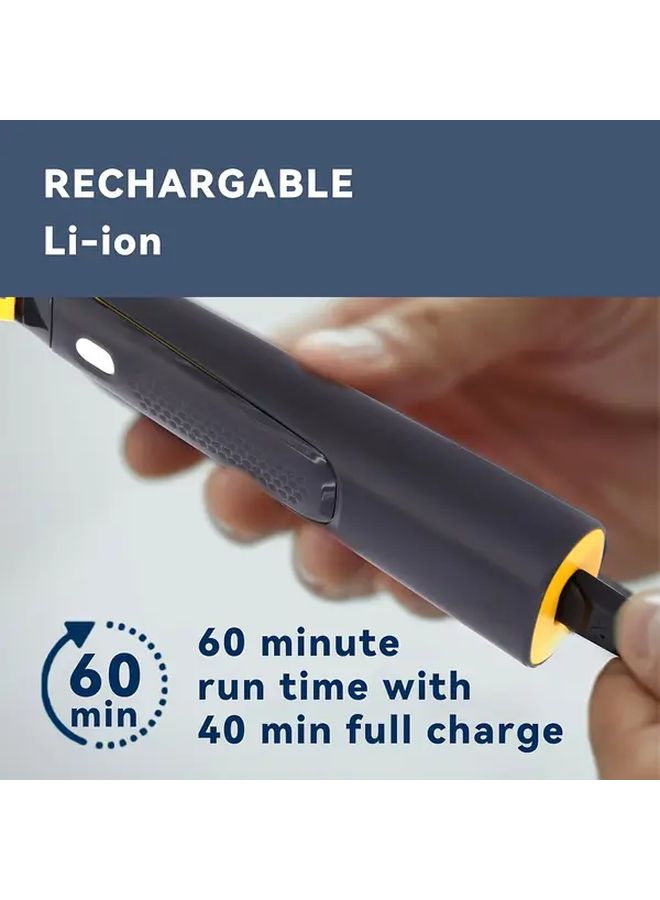 ماكينة الحلاقة الكهربائية للرجال السوداء قابلة لإعادة الشحن عبر USB محمولة بطارية لمدة 30 دقيقة شفرات من الفولاذ المقاوم للصدأ - Image 3