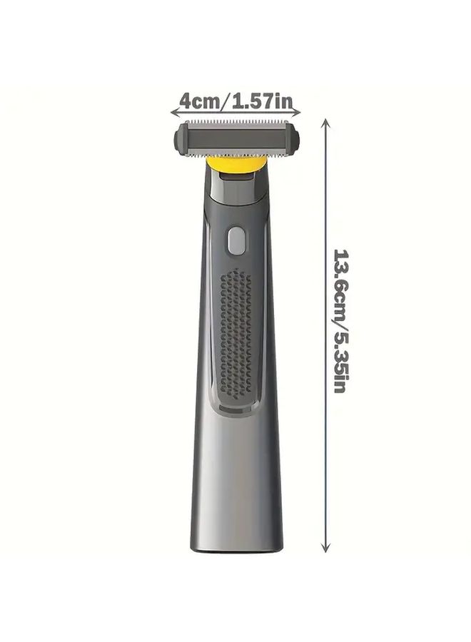 ماكينة الحلاقة الكهربائية للرجال السوداء قابلة لإعادة الشحن عبر USB محمولة بطارية لمدة 30 دقيقة شفرات من الفولاذ المقاوم للصدأ - Image 2