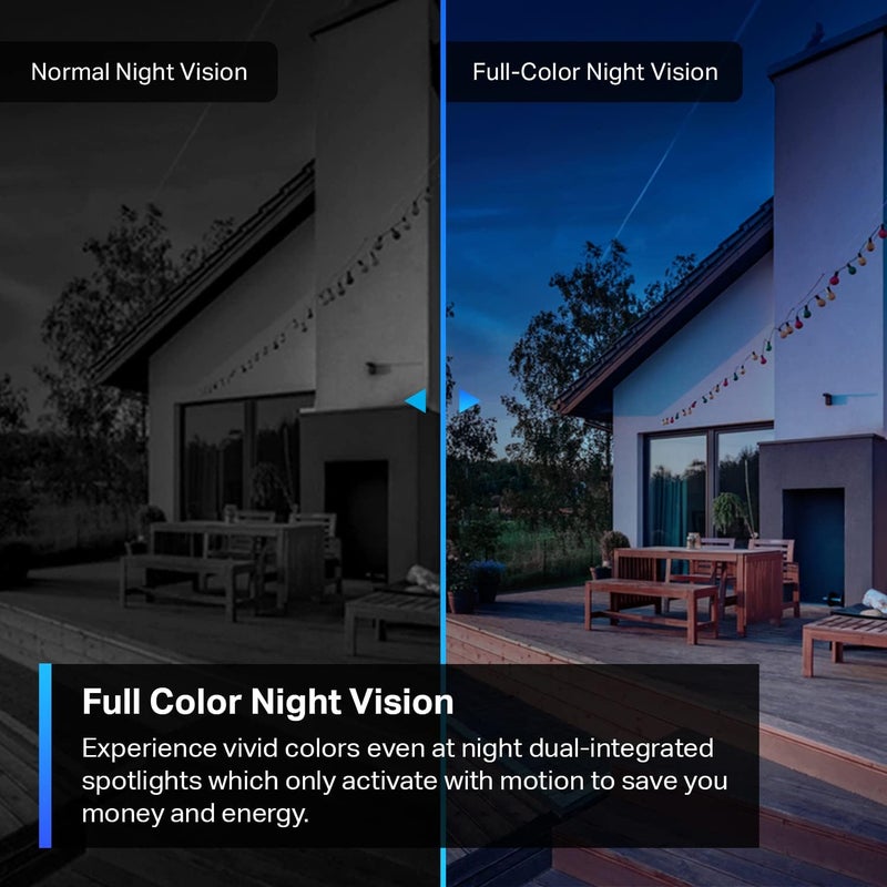 Tapo 2K QHD Security Camera Outdoor Wired, Starlight Sensor for Color Night Vision, Free AI Detection, Built-in Siren, Cloud/SD Card Storage, Works with Alexa & Google Assistant C320WS - Image 4