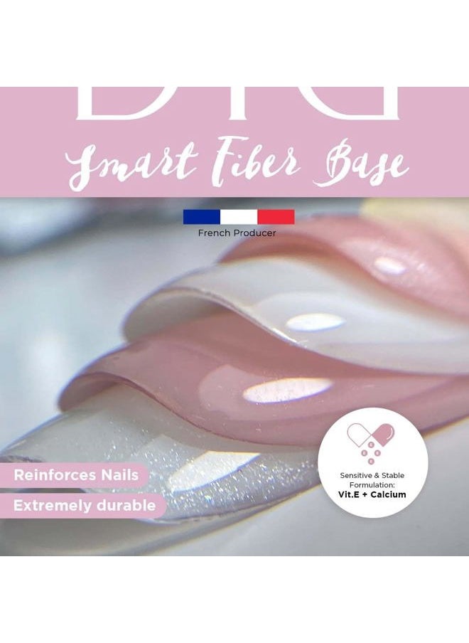 DIDIER LAB Premium Fiber Base Gel Polish Shimmer Nude - LED UV Gel Base Coat - Long Lasting Soak Off Gel Nail Base Coat with Vitamins and Minerals - Strengthens Thin Damaged Nails - 0.34 fl oz  - Image 5