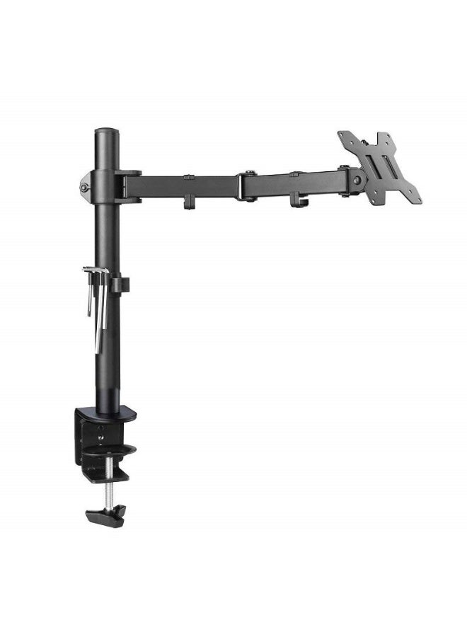 M.A&F's Single Monitor Arm – Gas Spring Articulating for 13–27″ Screens, 8 kg Capacity, Tilt/Swivel/Rotate, Clamp & Grommet Base LDT07-C011 - Image 1