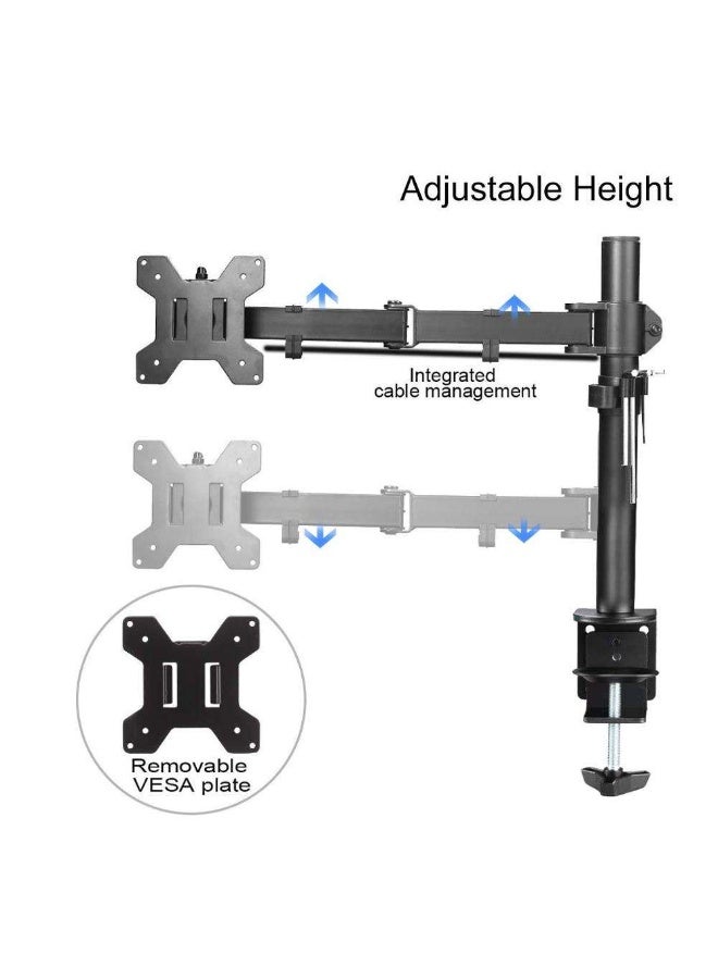 M.A&F's Single Monitor Arm – Gas Spring Articulating for 13–27″ Screens, 8 kg Capacity, Tilt/Swivel/Rotate, Clamp & Grommet Base LDT07-C011 - Image 5