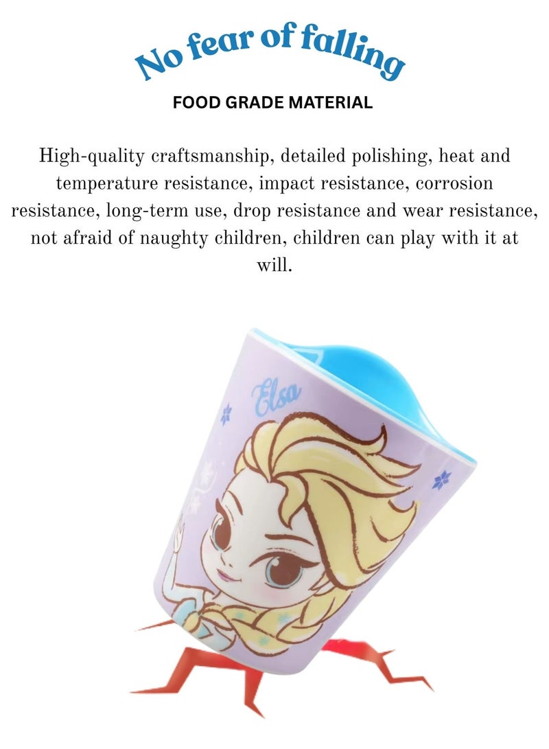 ديزني كوب إلسا ميلامين للأطفال المجمد – اصنع تصميمك السحري الخاص رائع للماء أو العصير أو العصائر أو الحليب 320 مل - Image 4