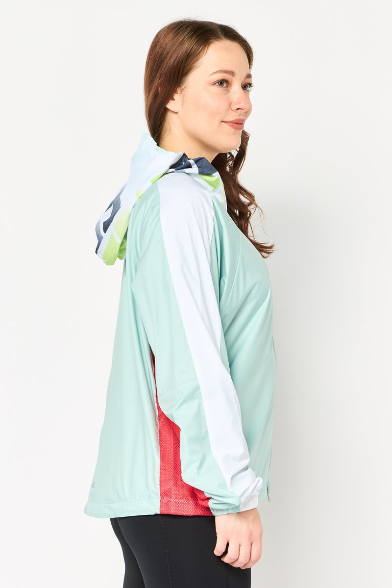 Adidas جاكيت تدريب بأكمام طويلة للنساء من ماركة فيت سبورت وير، متعدد الألوان - Image 3