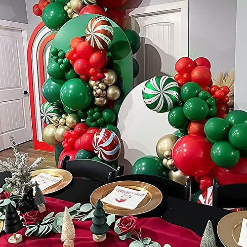 RUBFAC 129pcs Dark Green Balloons Different Sizes 18 12 10 5 Inches Emerald Green Latex Balloon Garland Arch for Masquerade Party Decorations Birthday Baby Shower Wedding Safari Jungle Party Supplies - Image 4