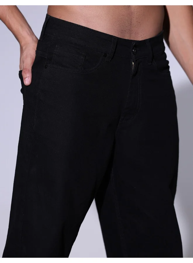 هوبرهولمي Men Black Jeans - Sleek and Versatile for All Occasions