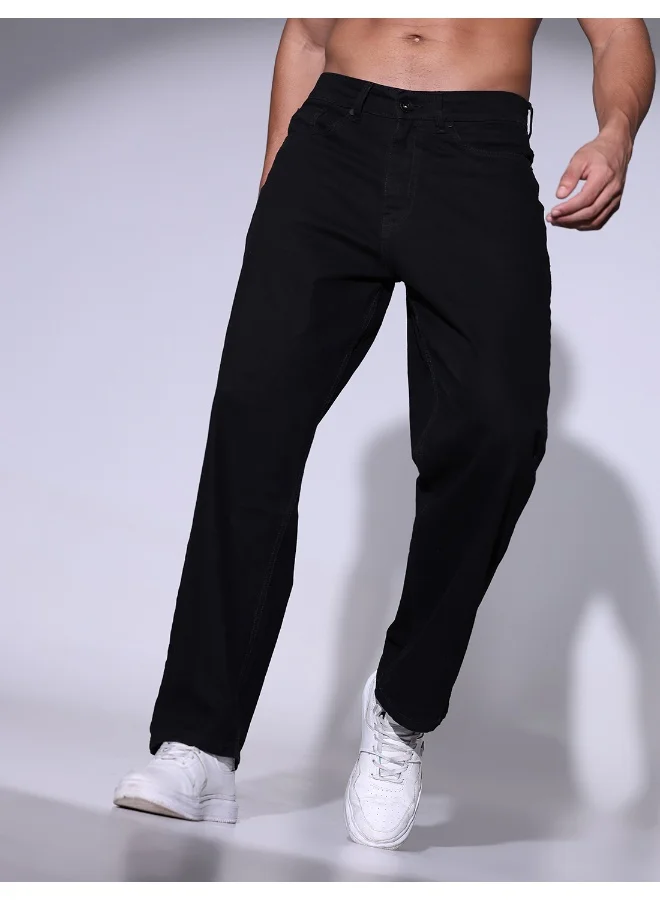 هوبرهولمي Men Black Jeans - Sleek and Versatile for All Occasions