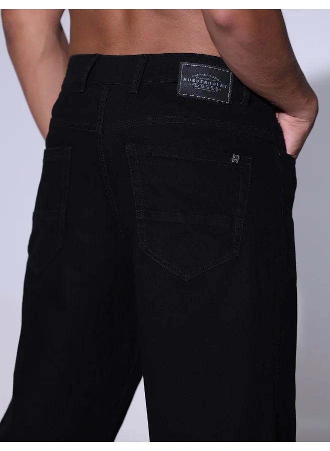 هوبرهولمي Men Black Jeans - Sleek and Versatile for All Occasions