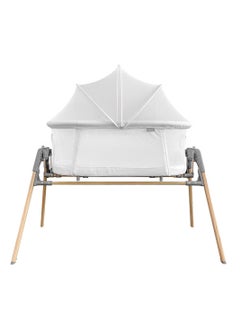 TEKNUM Teknum 3-IN-1 Baby Rocker Bassinet/ Infant Crib w/ Mosquito net - White  - Image 1
