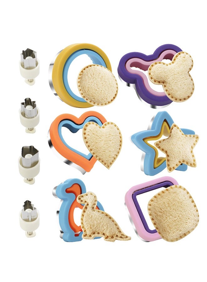 Vegetarian Sandwich Cutting Moulds Set of 10 - Image 2