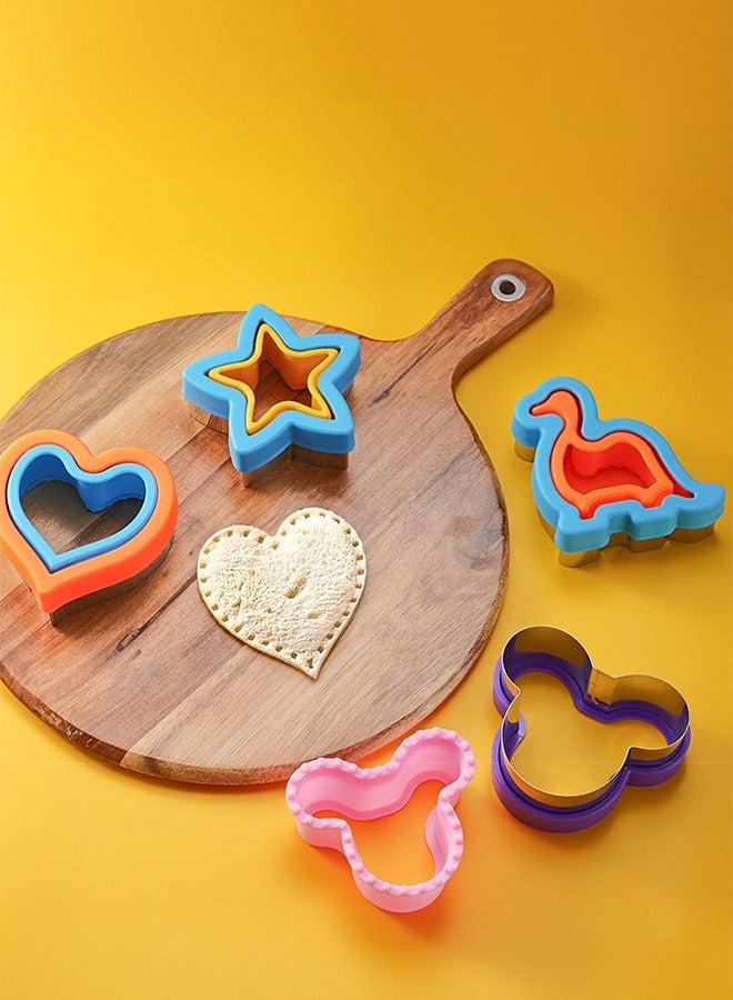 Vegetarian Sandwich Cutting Moulds Set of 10 - Image 3