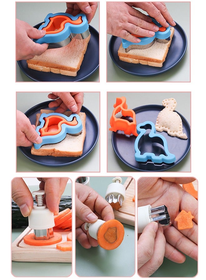 Vegetarian Sandwich Cutting Moulds Set of 10 - Image 5