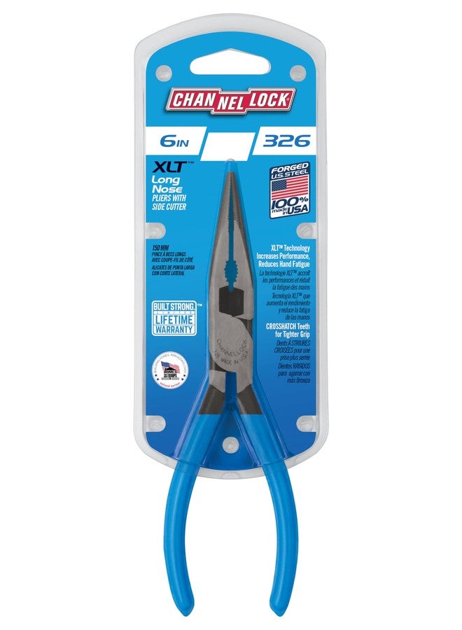 Channellock 326 6-Inch Long Nose Plier with Side Cutter - Image 3
