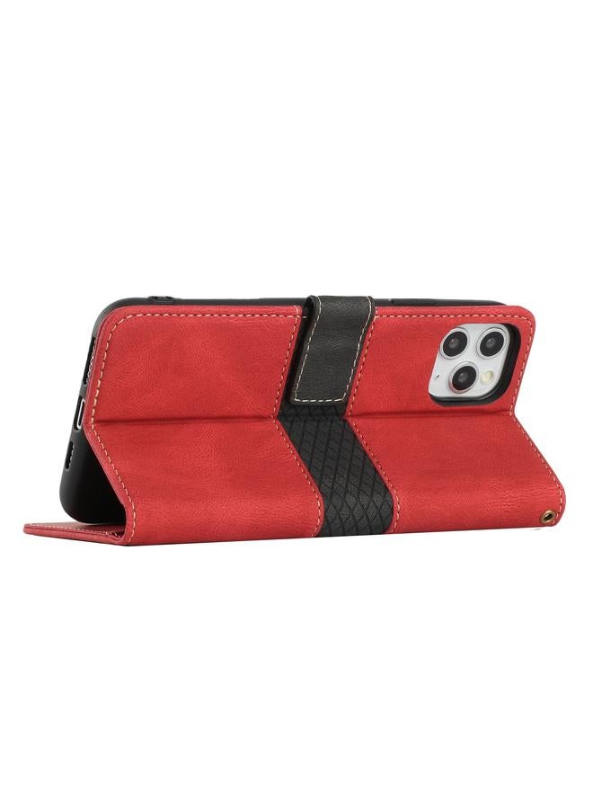 اس-توب جراب هاتف iPhone 11 Pro مصنوع من الجلد بخياطة شبكية مع حبل - Image 5