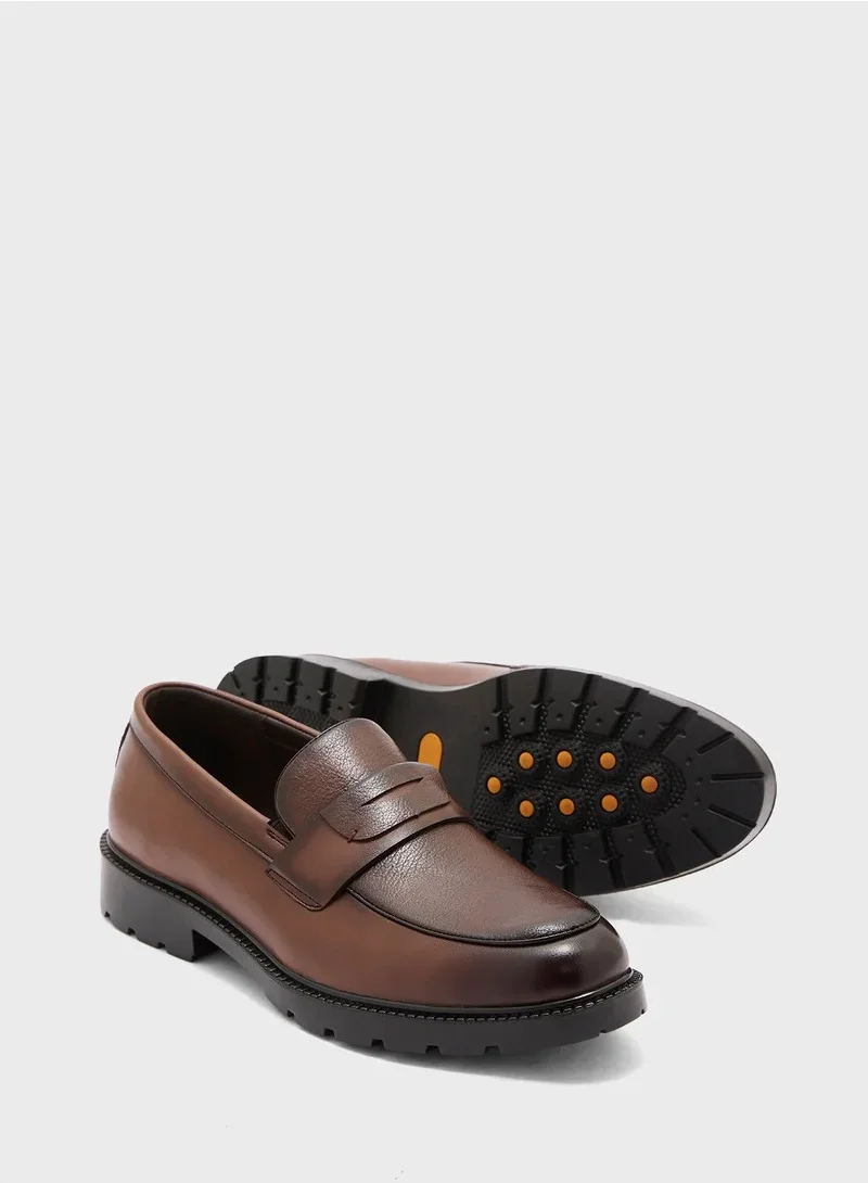 Robert Wood Chunky Sole Formal Slip Ons
