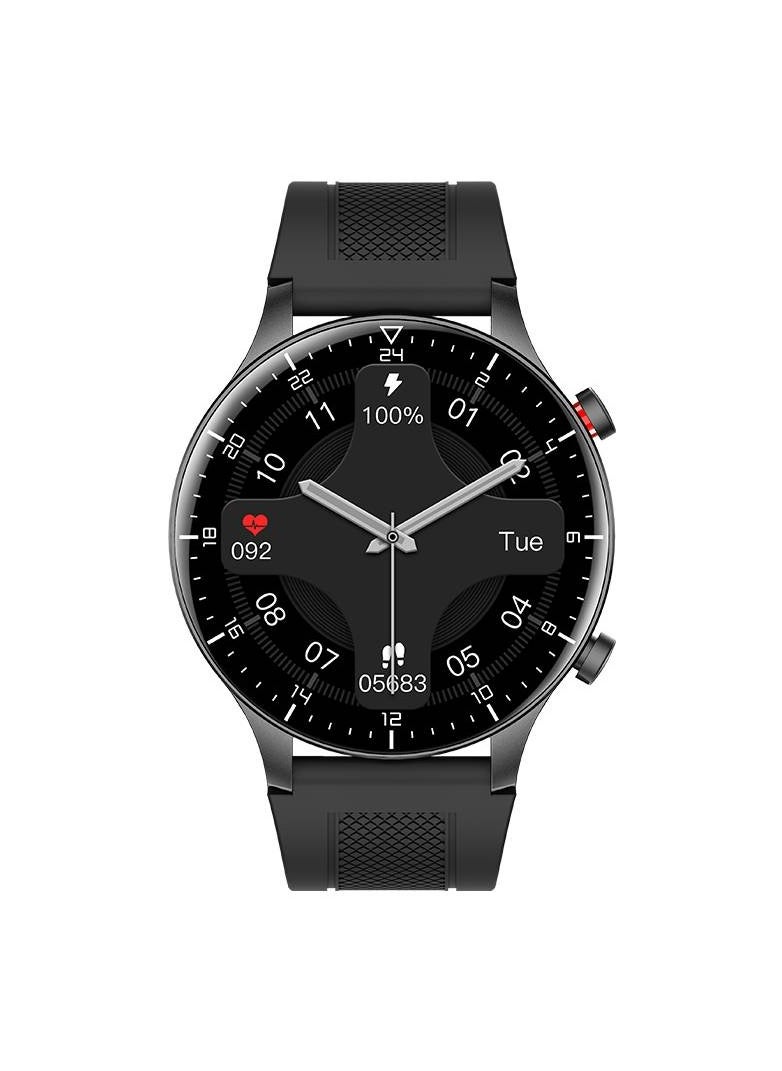 GW16T Pro Full Touch Screen Men Watches Smart Watch Man Heart Rate Monitor IP68 Waterproof Woman Smartwatch for IOS Android Black dial