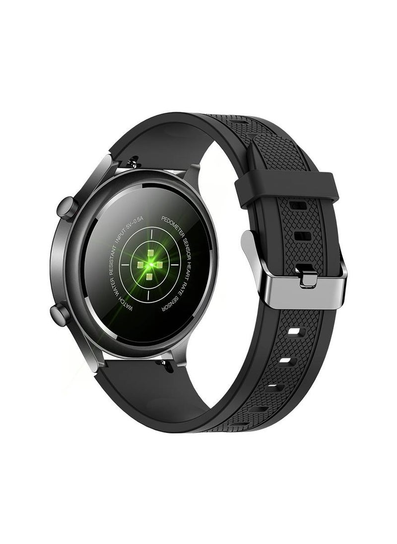 GW16T Pro Full Touch Screen Men Watches Smart Watch Man Heart Rate Monitor IP68 Waterproof Woman Smartwatch for IOS Android Black dial