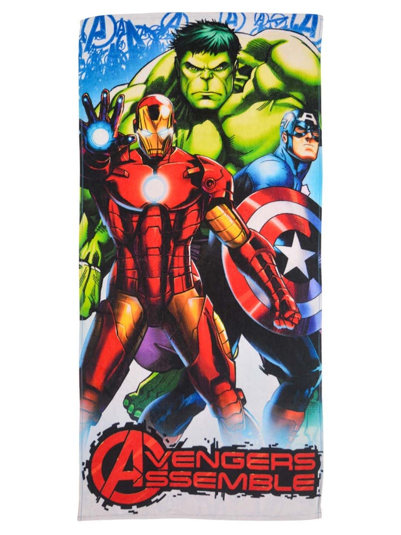 Athom Living Avengers Assembled Kids Cotton Bath Towel - Superhero Themed Soft & Absorbent Towel for Boys & Girls, 60x120cm, 350GSM - Image 4