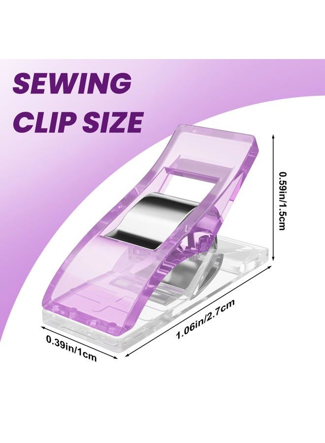 BOFOHO Sewing Clips for Fabric，100Pcs Multi-Colored Sewing Clips for Quilt,Sewing Quilting Accessories for Small-Scale Projects and Crafting Tools - Image 3
