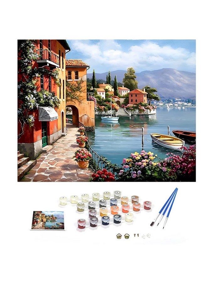 HASTHIP Oil Painting Paint By Numbers For Adults & Kids & Beginners Diy Acrylic Painting Gift Kits Drawing Paintwork With Paintbrushes, 40 * 50Cm, Beige - Image 1