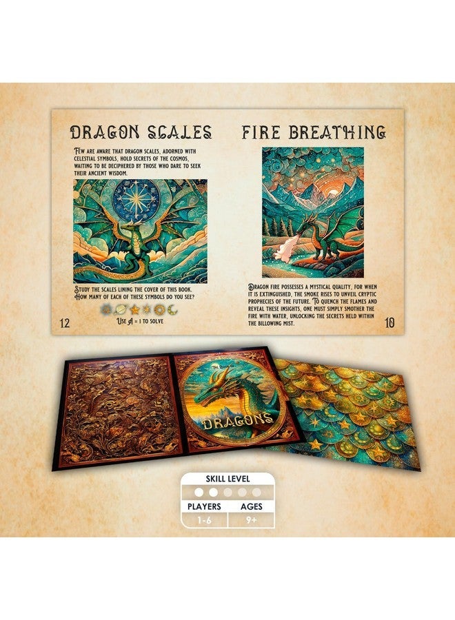 توكينج تيبلز طاولات التحدث لعبة غرفة الهروب من القلعة المسحورة للأطفال ، إنقاذ التنين ، الألغاز ، القرائن ، رموز QR ، موسيقى, ألعاب عائلية ، للبالغين ، ألغاز دعابة الدماغ للأعمار 9+ ، 1-6 لاعبين - Image 4