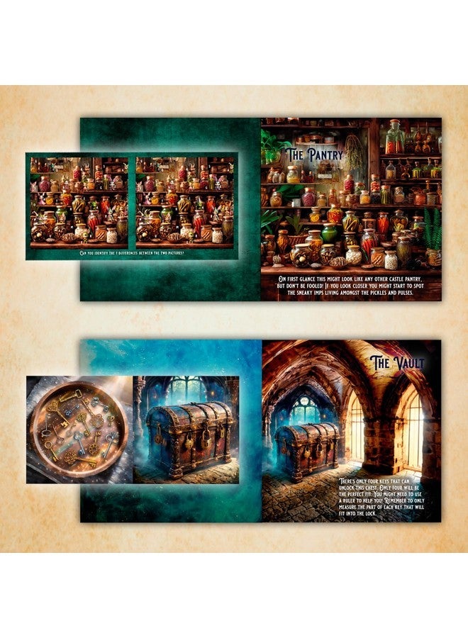 توكينج تيبلز طاولات التحدث لعبة غرفة الهروب من القلعة المسحورة للأطفال ، إنقاذ التنين ، الألغاز ، القرائن ، رموز QR ، موسيقى, ألعاب عائلية ، للبالغين ، ألغاز دعابة الدماغ للأعمار 9+ ، 1-6 لاعبين - Image 5